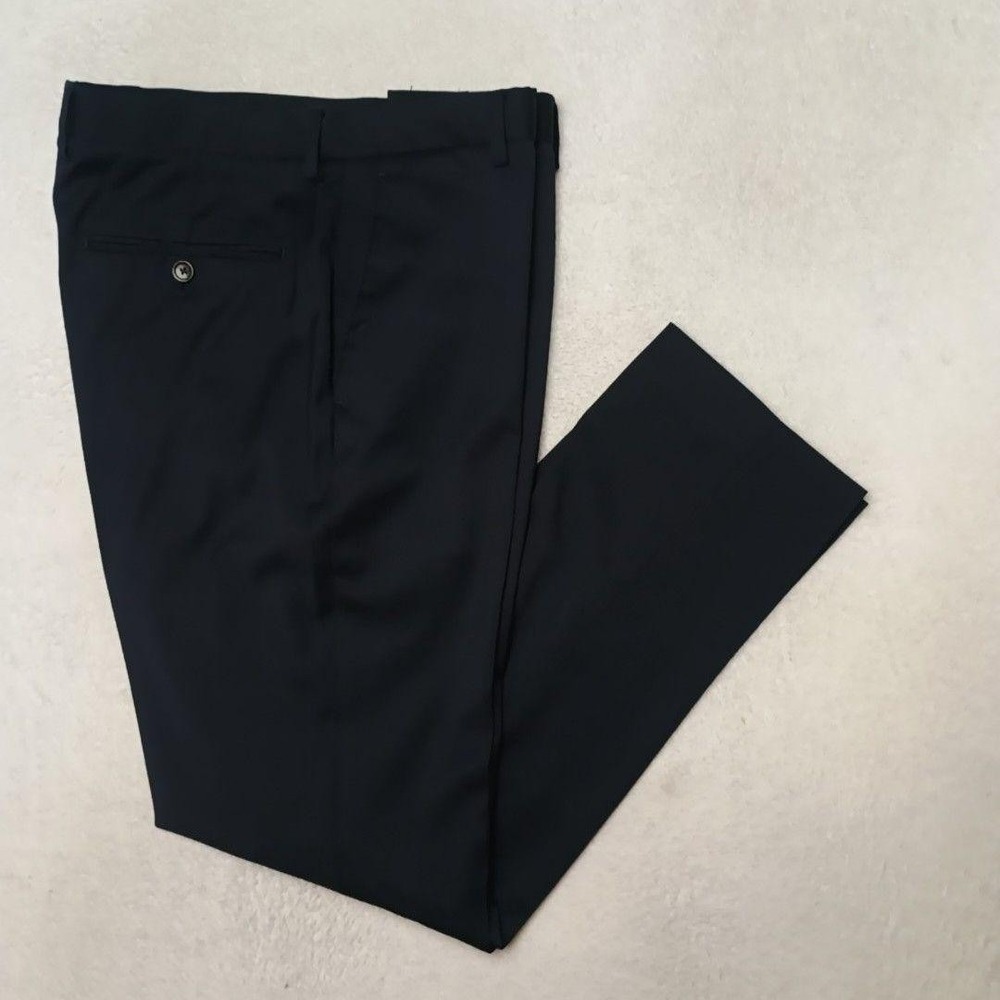 J.Crew Pants Men 32x30 Blue Ludlow Slim Four Season Wool Dress Slacks Suit Lined